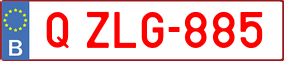 Trailer License Plate